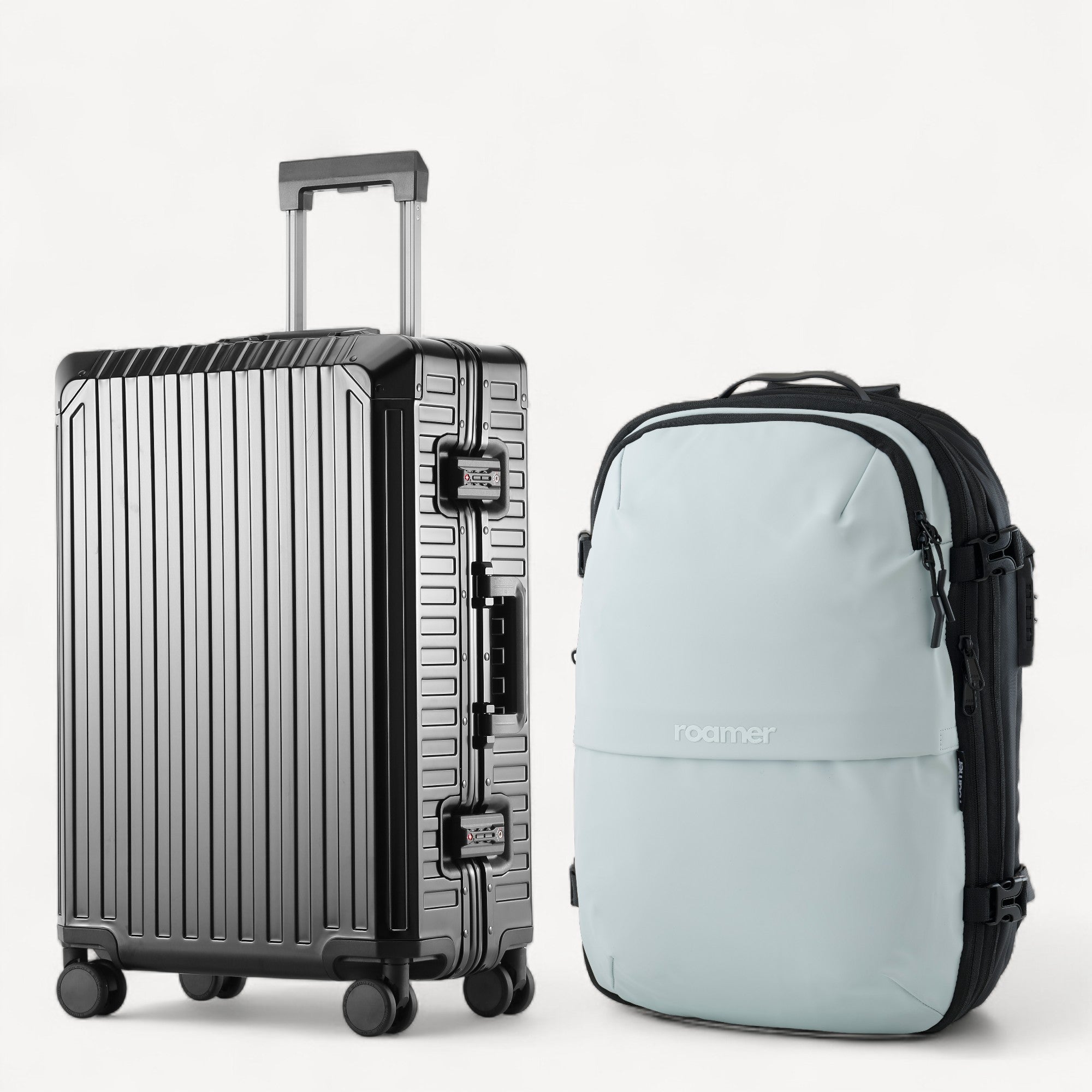 Signatur Bundle – Vacuum Rygsæk + Alu Kabinekuffert