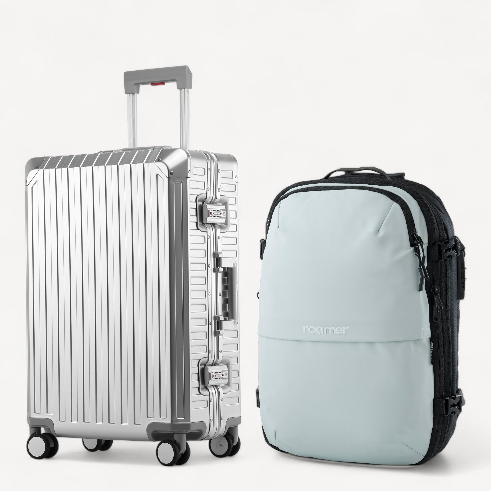 Signatur Bundle – Vacuum Rygsæk + Alu Kabinekuffert