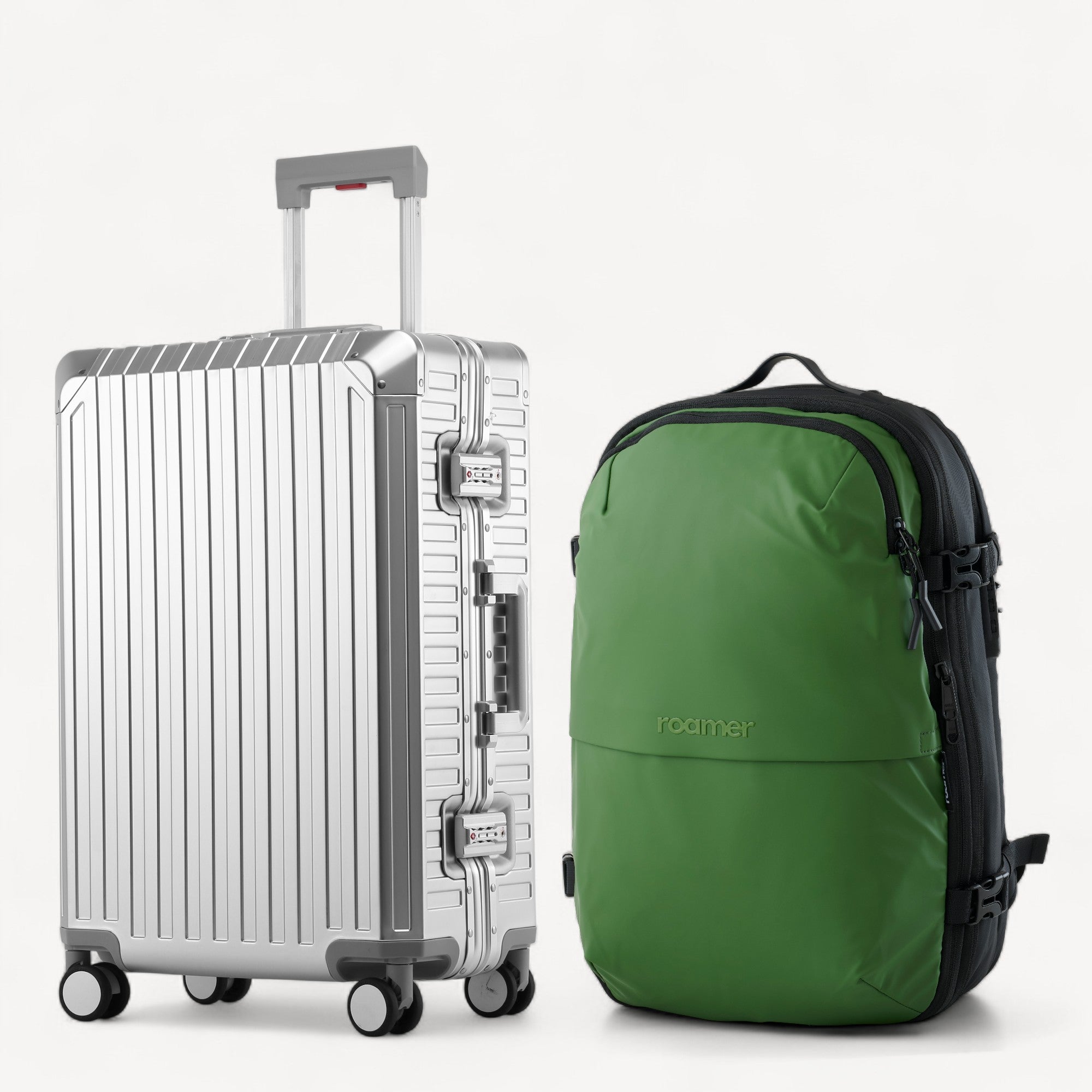 Signatur Bundle – Vacuum Rygsæk + Alu Kabinekuffert