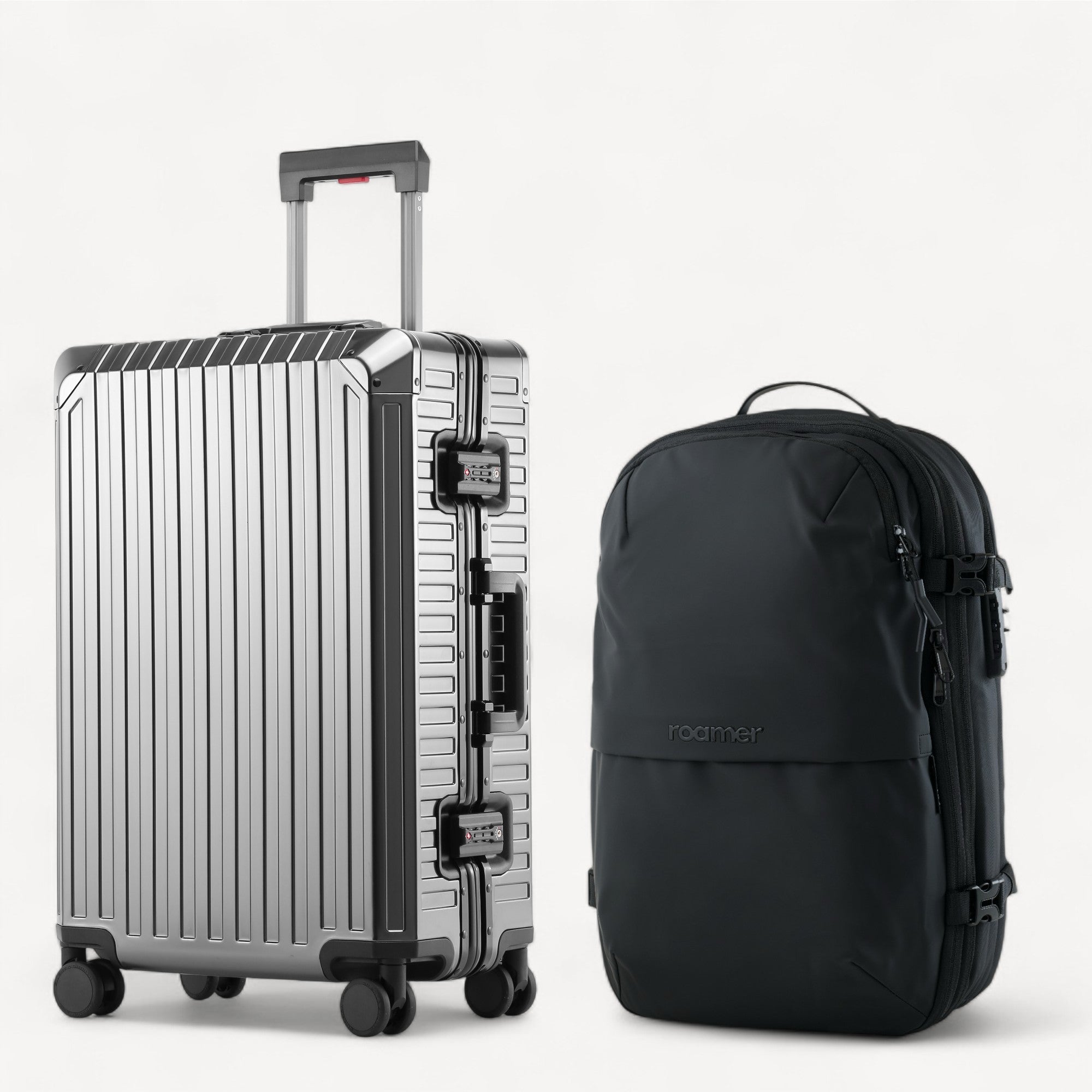 Signatur Bundle – Vacuum Rygsæk + Alu Kabinekuffert