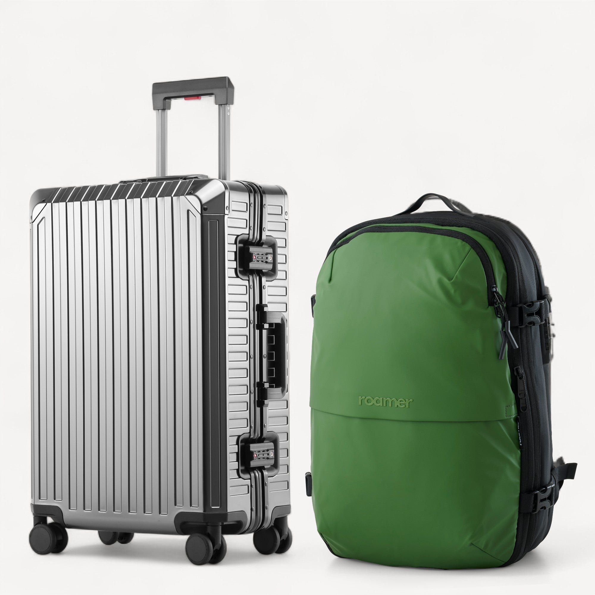 Signatur Bundle – Vacuum Rygsæk + Alu Kabinekuffert