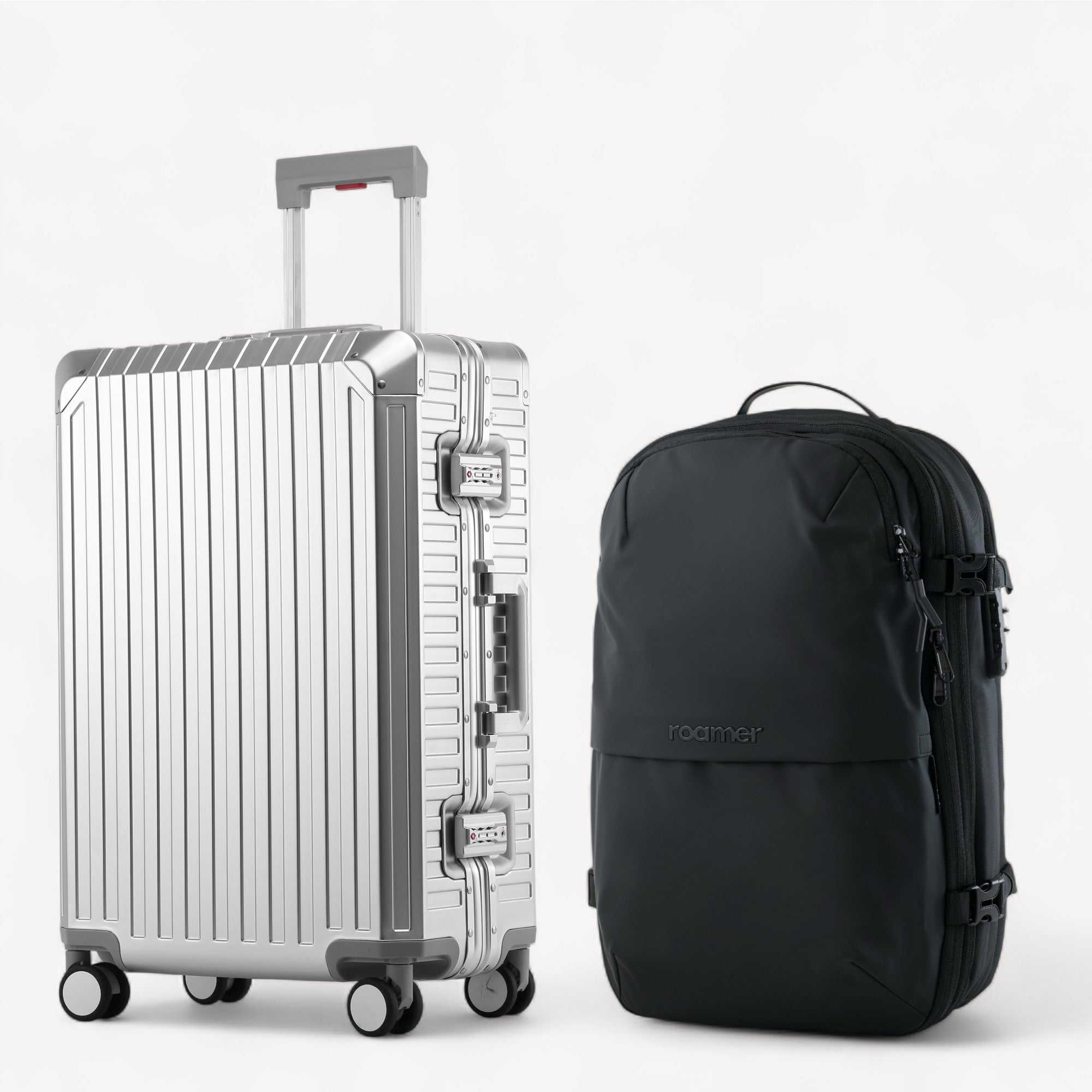 Signatur Bundle – Vacuum Rygsæk + Alu Kabinekuffert