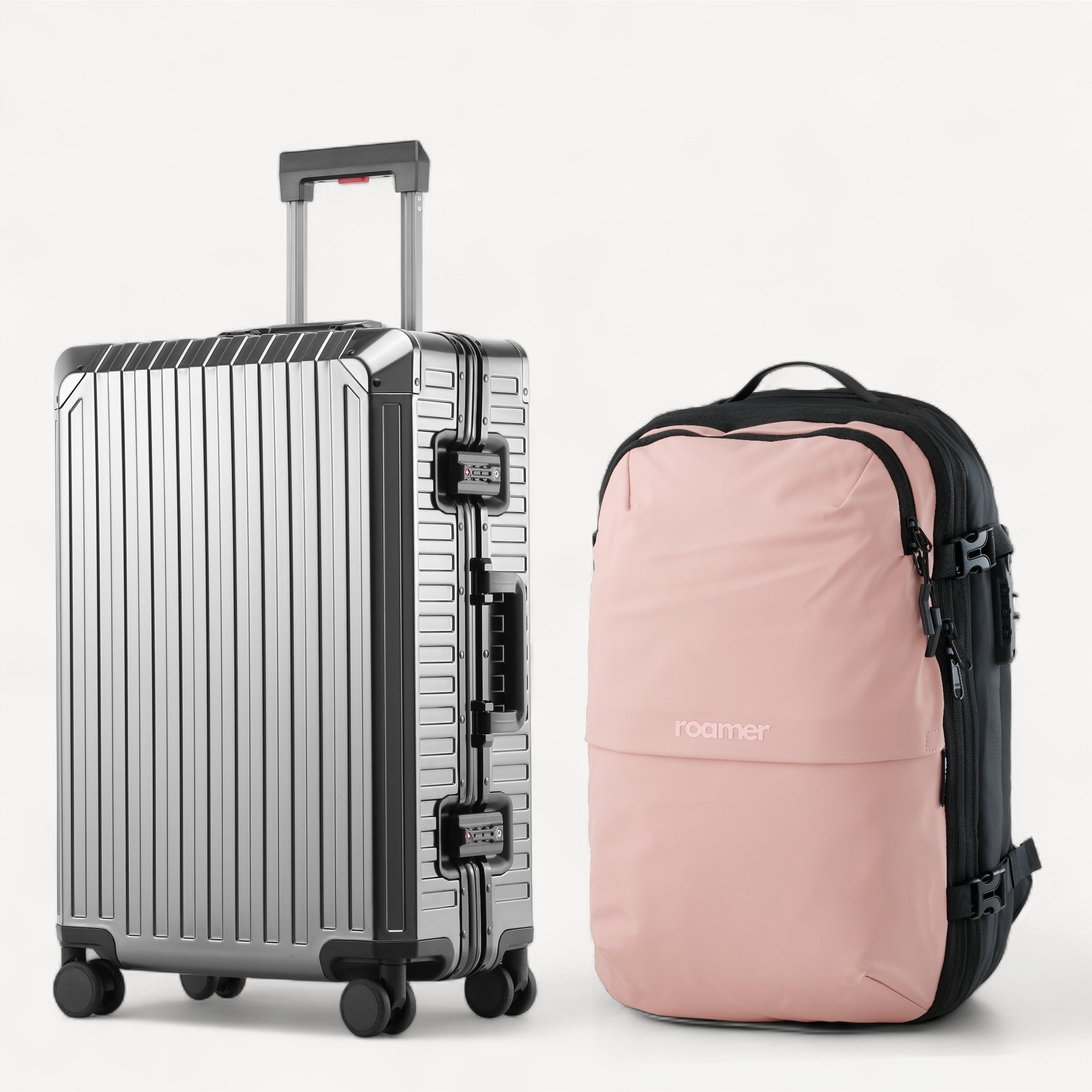 Signatur Bundle – Vacuum Rygsæk + Alu Kabinekuffert