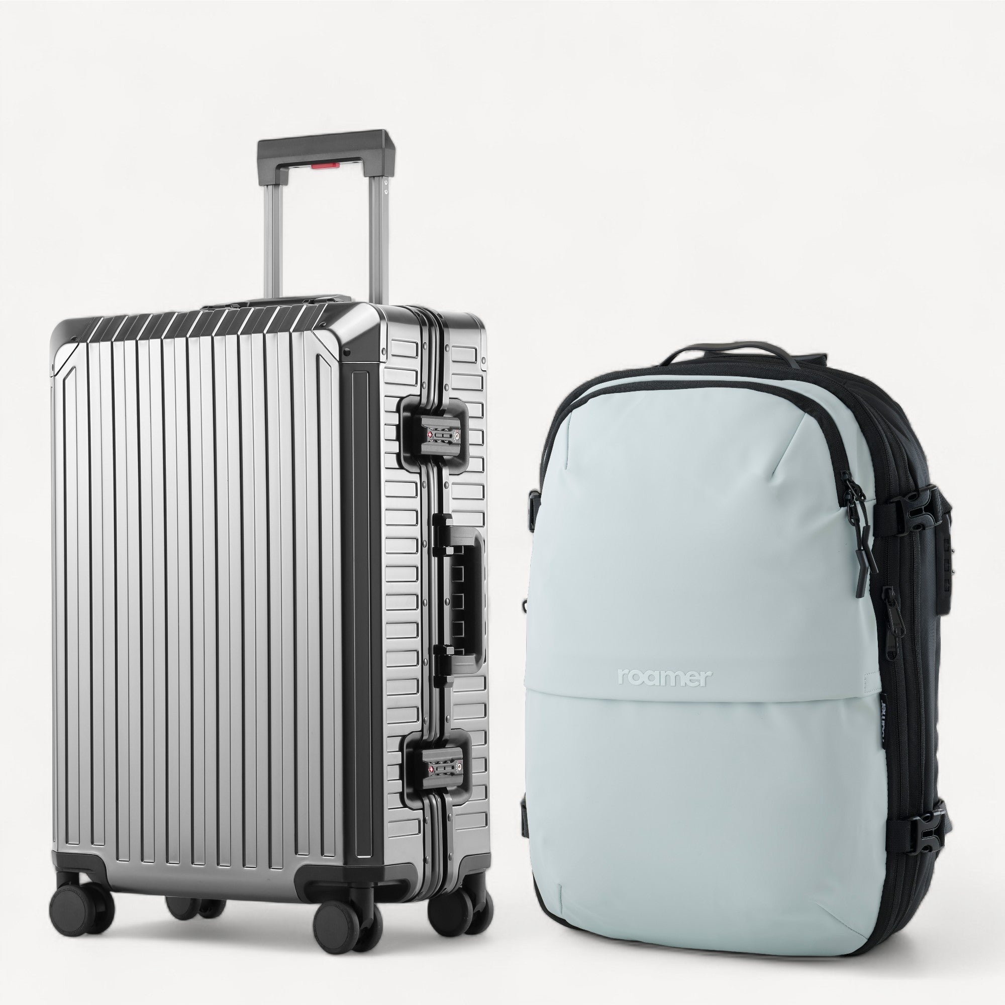 Signatur Bundle – Vacuum Rygsæk + Alu Kabinekuffert