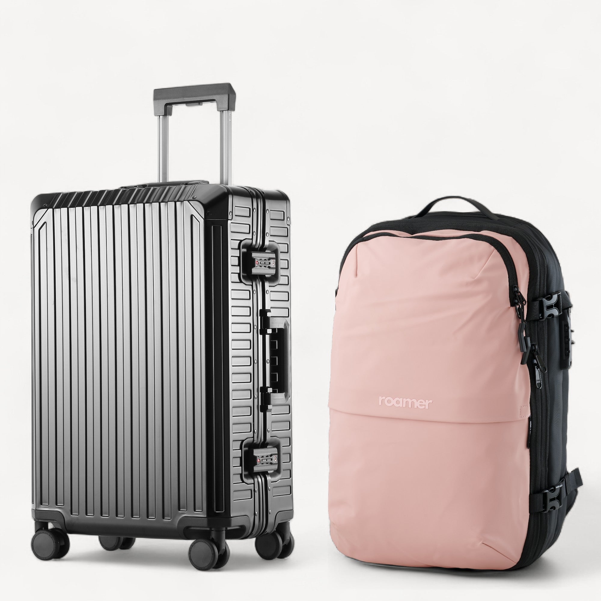 Signatur Bundle – Vacuum Rygsæk + Alu Kabinekuffert