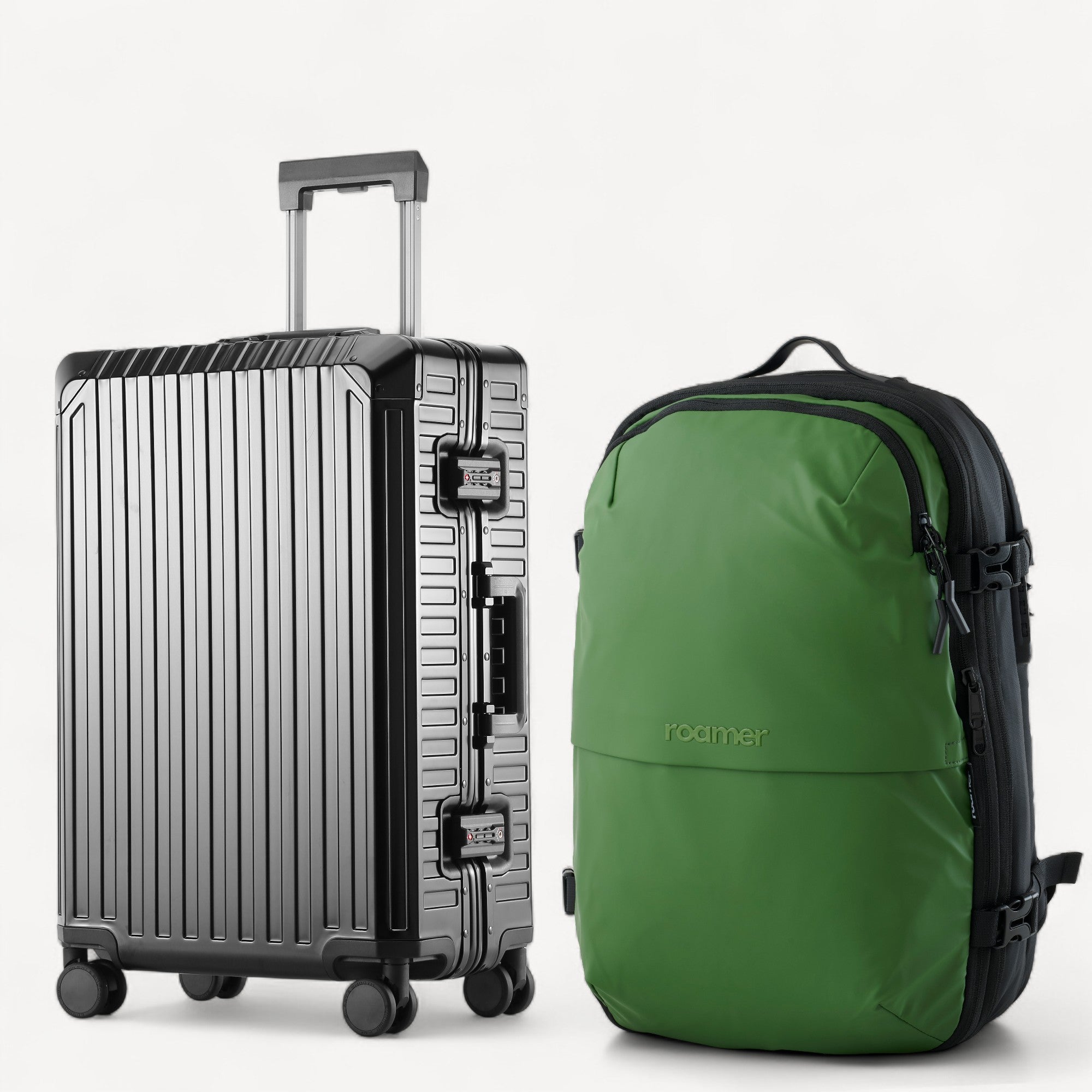 Signatur Bundle – Vacuum Rygsæk + Alu Kabinekuffert